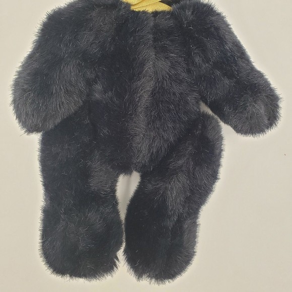 Vtg Robert Raikes Collector Bear Black Jointed LE #490 Applause 1988 No. 170101 - Picture 5 of 13